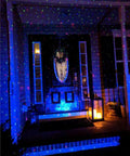 Outdoor Christmas Laser Projector Lights With Remote Control RGB Firefly Motion Effects on porch