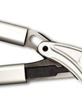 Close-up of Anvil Lopper 32 Inch Heavy Duty Pruning Shears with Compound Action, forged blade and aluminum arms.
