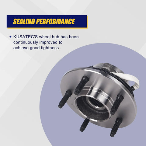 Drop In Front Wheel Bearing And Hub Assembly For Ford F150 1997 1998 1999 2000 4WD With ABS 5 Lug 12mm Wheel Bolt