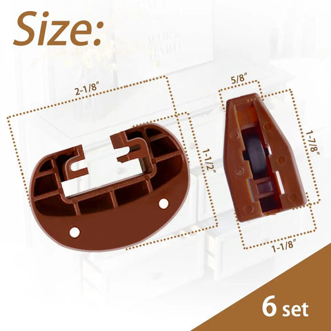 Kickass Heavy Duty Drawer Slides Rite Trak II Replacement Center Rail Furniture Glides Buttery Smooth Glide Hardware six piece set dimensions
