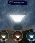 Outdoor Solar Post Cap Lights Dusk To Dawn Auto On Off Four Pack Fits Most Posts With High Efficiency Panel And Three Color