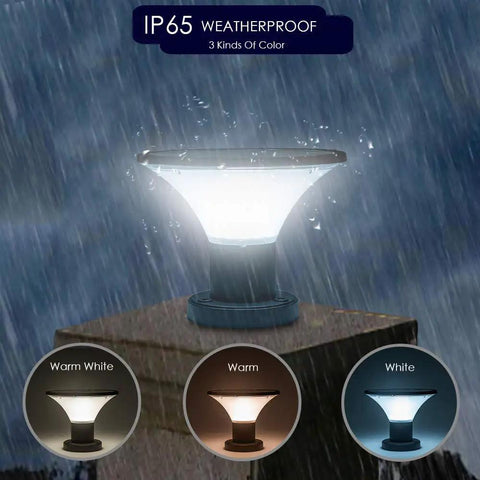 Outdoor Solar Post Cap Lights Dusk To Dawn Auto On Off Four Pack Fits Most Posts With High Efficiency Panel And Three Color