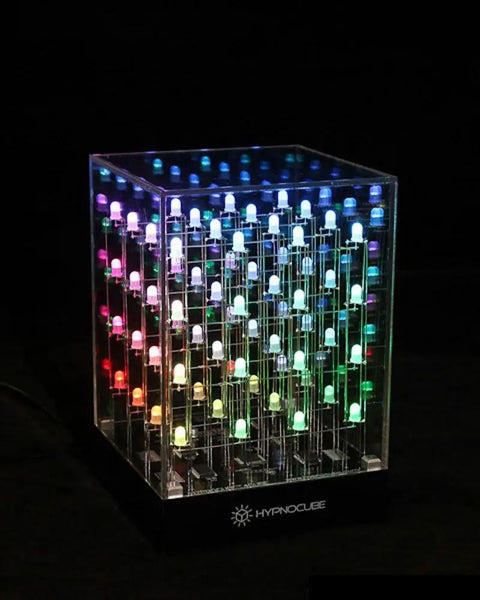 Quad Cube Animated Light Sculpture With 64 RGB LEDs Capable Of 4096 Colors 51 Visualizations displayed in a 4x4x4 LED formation