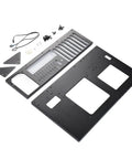 Heavy Duty Computer Open Case Rack For ATX Motherboards Featuring Reinforced Thickened Steel Platform and triangular brackets with parts.