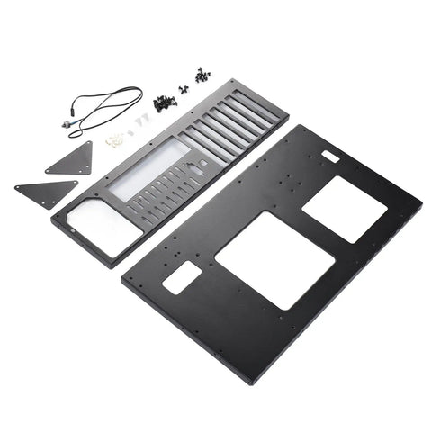 Heavy Duty Computer Open Case Rack For ATX Motherboards Featuring Reinforced Thickened Steel Platform and triangular brackets with parts.