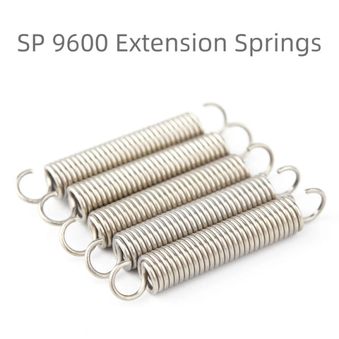 10 pcs SP 9600 extension springs, 1/4 in x 1-1/2 in, stainless steel, open ends