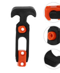 Beefy Rubber Flexible T Handle Hasp Draw Latch For Car Hood Toolbox And Truck Doors 2 Pack Replacement Latches Durable Wear Resistant