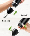 Immersion Hand Blender All In One Electric Stick Blender With Whisk And Milk Frother Attachments assembly and disassembly guide