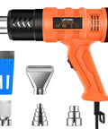 Heavy Duty 1850W Hot Air Tool With 1.5 Second Fast Heat Dual Speed Four Nozzles Wide 122F To 1112F Temperature Range Overheat Protection
