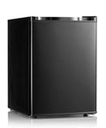 Compact 2.1 Cubic Foot Upright Freezer Featuring Precision Temperature Controls And Sturdy Removable Shelves, in black, ideal for small spaces.