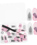 Spiral Screw In Tire Repair Nails For Roadside Emergency Quick Fix Auto Atv Scooter And Tractor Tires in clear storage case.