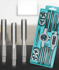 Heavy Duty 12 Piece Tap And Die Set For M6 To M12 Made From Tough Alloy Steel Pro Grade Hand Tool Kit For Precise Threading And Quick Repairs