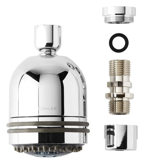 Master Shower And Water Haven Shower Head Service Kit in polished chrome, featuring durable components for replacement and smooth function.