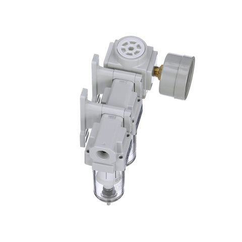 Three Stage Air Drying System with One Quarter Inch NPT Ten Micron Particulate Filter Point Three Micron Coalescing Filter