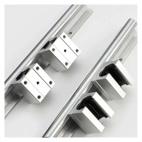 Premium High Precision Linear Guide Rail Kit With Heavy Duty SBR30 Shafts And Smooth Sliding Ball Bearing Blocks For 3D Printers Cnc Machines Perfect Fit For Build Projects Up To Meters Long silver shafts and bearing blocks