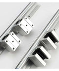 Snag These High Precision Sbr12 Linear Guide Rail Kits With Two Five Hundred Millimeter Rails And Four Smooth Ball Bearing Block Sliders Perfect For Any 3D Printer Or CNC Machine Shop Needing Reliable Zero Stick Slip Motion Control. SBR12 steel rail set