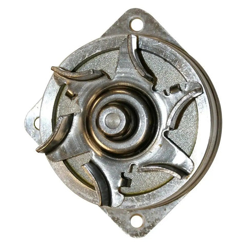 Heavy Duty Engine Water Pump For Nissan Altima And Pathfinder Compatible With 3.5L V6 And 4.0L V6 top view close-up showing metal construction.
