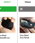 Comparison of black landscape staples gasket washers showing durability and bend resistance for outdoor use.