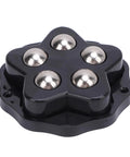Close-up of a single 12 Pack Self Adhesive Caster Wheels With Brakes 360 Degree Swivel Appliance Rollers Heavy Duty Furniture Casters