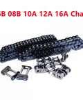 Top Grade 1.5M Duplex Roller Chain Industrial Drive System With Half Buckle For Serious Transmission Needs And Heavy Duty Conveyor Jobs Running Smooth Like Butter On Various Models Including The Tough 12A, showing various chains and couplings.