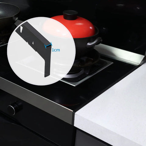 Long Stainless Steel Stove Gap Covers 2 Pack 25.6 Inches By 0.4 Inches Wide Heat Resistant And Easy To Clean Oven Gap Filler