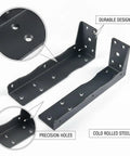 Hidden Mount Floating Shelf Bracket For Living Room And Office, Invisible Steel Hardware, precision holes, and durable design.