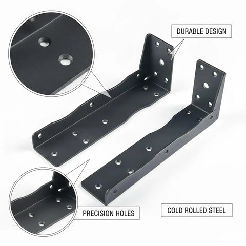 Hidden Mount Floating Shelf Bracket For Living Room And Office, Invisible Steel Hardware, precision holes, and durable design.