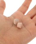 Small Wooden Hole Plugs Set 50 Pcs Natural Finish Carpenter Bee Hole Plugs held in a hand