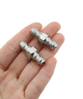 Two Pack Stainless Steel Double Male Quick Disconnect Adapters For Air Fill Stations And Fittings, High Pressure 4000 To 5000 PSI Universal Fill Nipple