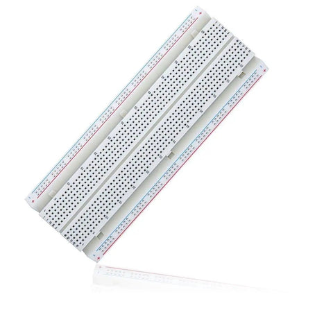 MB 102 Solderless Breadboard 830 Point Protoboard PCB Board For Arduino DIY Electronics 2 Pack, showing separable rows.