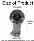 Size dimensions of Precise Meshing Metal Bevel Gear Head For Trimmers 537333802 showing length 10.64cm, width 5.72cm, depth 3.68cm