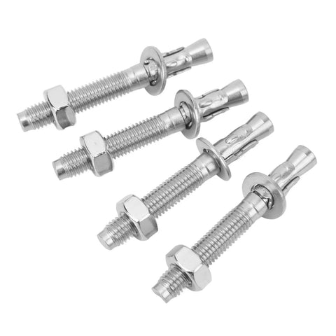 Beefed Up Heavy Duty Climbing Hangers Set Of 4 Stainless Steel Anchors With Expansion Design for high load carrying in rock and concrete