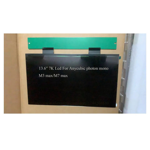 Ultra Clear 13.6 Inch 7K Lcd Screen Toolkit Replacement For Resin 3D Printers showing front view of LCD panel with mount.