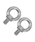 M20 Marine Grade 316 Stainless Steel Eye Bolts, Heavy Duty Lifting Rings With Nuts, Shoulder Eye Bolts For Rigging, 2 Pack