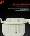 Front HVAC Heater Blower Motor With Fan Cage And Impeller For Lexus CT200h, view of high-efficiency motor assembly.