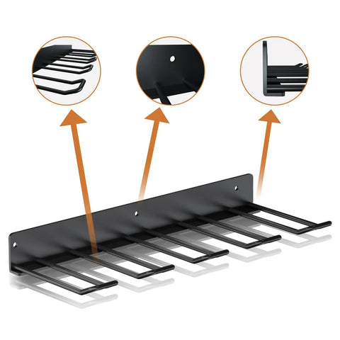 Heavy Duty Carbon Steel Power Tool Organizer 2-Piece Wall Mounted Racks With 8 Slots For Drills And Hand Tools, Garage Storage Solution