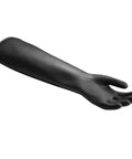 Badass Twenty Four Inch Full Length Arm Rubber Gloves Medium Weight Natural Rubber Safety Gear For Industrial Lab Jobs with solid grip.