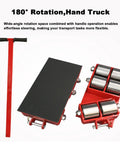 No Sweat Heavy Duty Machinery Mover With 5000 Pound Capacity And Rugged Steel Frame Plus Smooth Swivel Casters For Hassle Free Factory Equipment Hauling On Any Site, includes hand truck with wide platform and rotating casters.