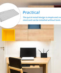 Pull Out Keyboard Tray Under Desk Smooth Glide Setup For Home Office Ergonomic Abs Platform shown in a modern workspace.
