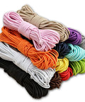 Stack of various colored bungee shock cords, not related to Heavy Duty Bungee Shock Cord Rope For Marine Use Premium Polyester Purple