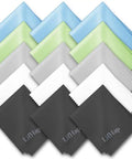 15 pack microfiber glasses cleaning cloths for eyewear phones watches and delicate screens soft lint free wipes