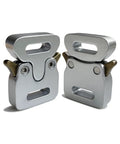 2 Pack Paracord Bracelet Side Release Buckles Half Inch Quick Release Clasps For DIY Necklaces Bags And Jewelry Making Silver Tone Buckles Easy One Hand Release Durable Craft Accessories