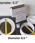 Mobile AC Dual Size Wall Mount Connector For Portable Air Conditioner Exhaust Hose Vent 6 And 6.5 Inch Hose Compatible