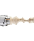 Hella Secure Ripple Deep Grip Replacement Jaws For Wood Lathe Chucks NCK Series with turned wood piece attached.
