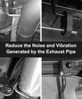 Heavy Duty Exhaust Hanger Rod Set 9 Inch 90 Degree Steel Hanger with 8.6 Inch Long Rods installation on exhaust system