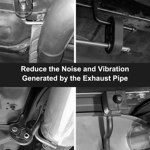 Heavy Duty Exhaust Hanger Rod Set 9 Inch 90 Degree Steel Hanger with 8.6 Inch Long Rods installation on exhaust system