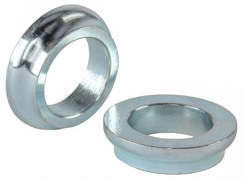 Heavy Duty Steel Tapered Rod End Spacers, 5/8 Inch Bore, Quarter Length for chassis dial in and shock mount stability.