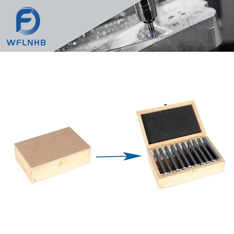 Ten Pairs One Eighth By Four Inch Accuracy Parallel Block Set With Two Ten Thousandths Of An Inch Precision Hardened Tool Steel Machinist Parallels In Wooden And Plastic Boxes For Go To Precision Layout And Machining
