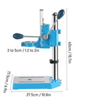 Heavy Duty Cast Iron Electric Drill Stand Precision Machined Rotatable Multifunctional Drill Press Adapter For Wood Plastic Aluminum 40cm side view showing dimensions