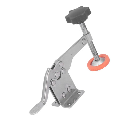 Vertical Toggle Clamp For Woodworking Stainless Steel Quick Release Hold Down Clamp With Non Slip Rubber Pad Pro Grade Large Capacity For Cabinet Door Hinge Installation And Workshop Fix